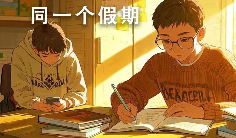 同一个假期，不同的生活